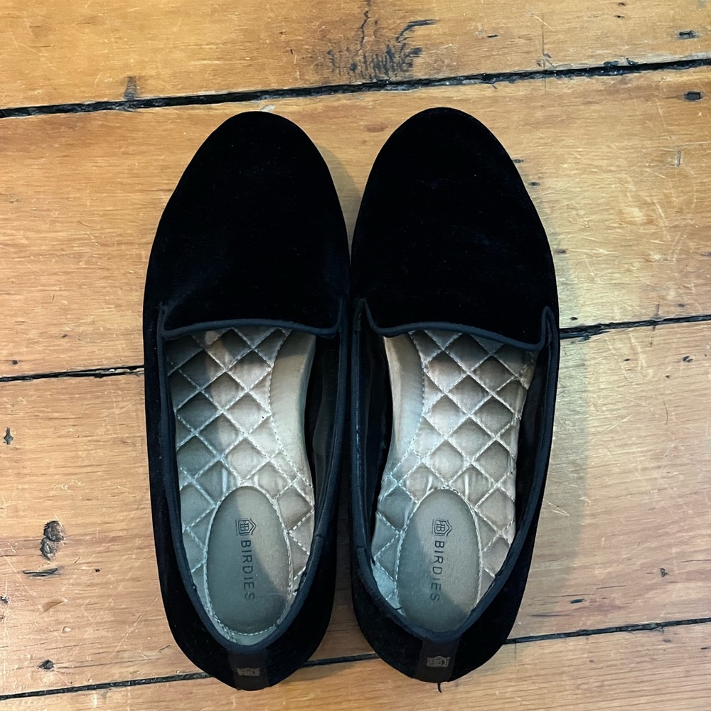Birdies velvet loafers